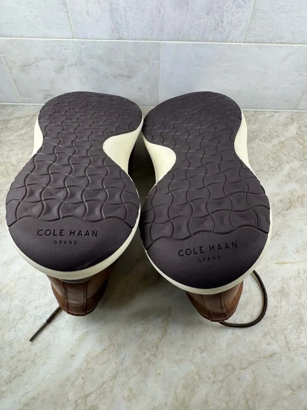 Cole Haan Grand Troy Leather Chukka Boots British Tan Size 9.5
